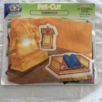 NEW Little Folk Visuals Pre-Cut Tabernacle, 32 Colorful Pieces