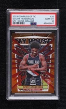 2023 Donruss Optic My House Orange Prizm 2/39 Scoot Henderson PSA 10 GEM MT 0q21