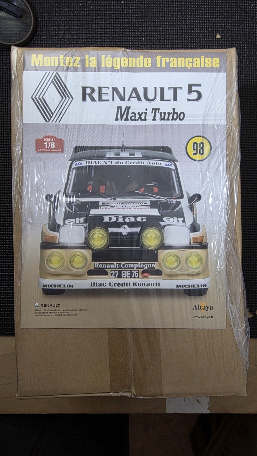 Renault 5 Maxi Turbo Altaya numero 98 maquette voiture rallye avec fascicule