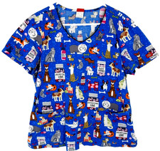 Dickies Scrubs Dogs  Cats Mood Busters Fuzzy Friends XS FACTORY SEALED