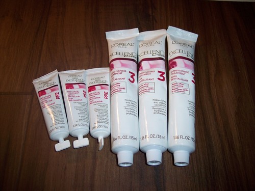 3 L'Oreal Excellence Creme Conditioner #3 After Color & Pre Treatment Lot J2