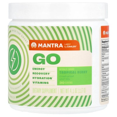 Mantra Labs, Go, Tropical Berry, 4.1 oz (117 g)