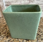 Vintage USA Pottery Vase 7” Tall Mint Green McCoy Square MCM