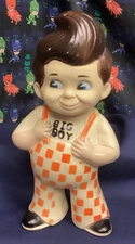 VINTAGE 1973 Bob’s Big Boy Rubber Coin Bank Memorabilia Clean!