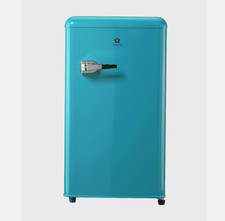 Mini Frigo Frigobar 80 Litri Congelatore Vinage Crema Retrò Azzurro Acqua BL-76R