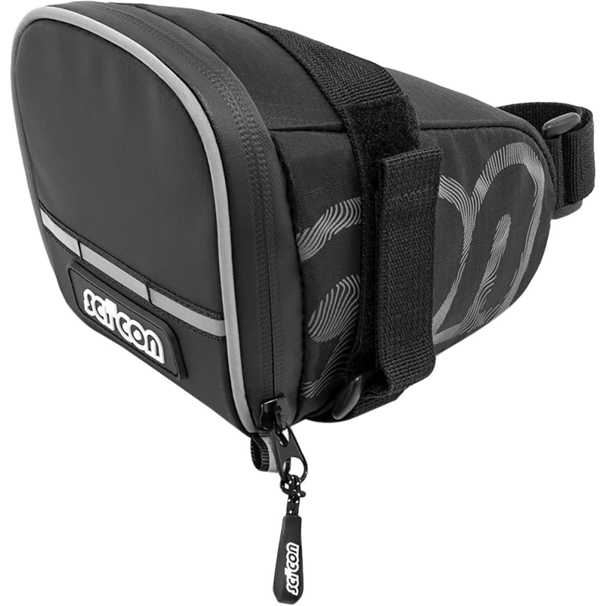 SciCon MTB Saddle Bag Black&comma; One Size