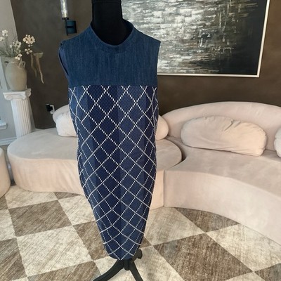 NWT Akris Punto Cotton Dress Size 10
