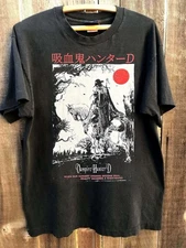Vampire Hunter D 90s Mâng Anime Rare Unisex T shirt Basic Style S-5XL