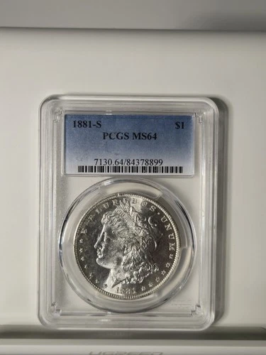 1881-S Morgan Silver Dollar PCGS MS64
