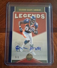 Shannon Sharpe 2022 Panini Legacy Legends Auto Blue 3/3🔥