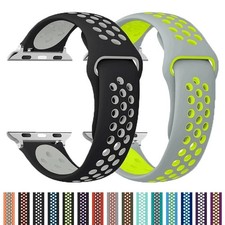 Sport Band Silicone iWatch Strap For Apple Watch Ultra 11 10 9 8 7 SE 6 5 4 49mm