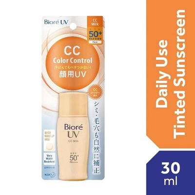 1x BIORE UV Colour Control CC Milk Sonnenschutz mit LSF50+ PA++++ KOSTENLOSER...