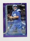 2025 Topps Chrome Jared Goff Auto Purple Lava Refractor /75 Lions QB