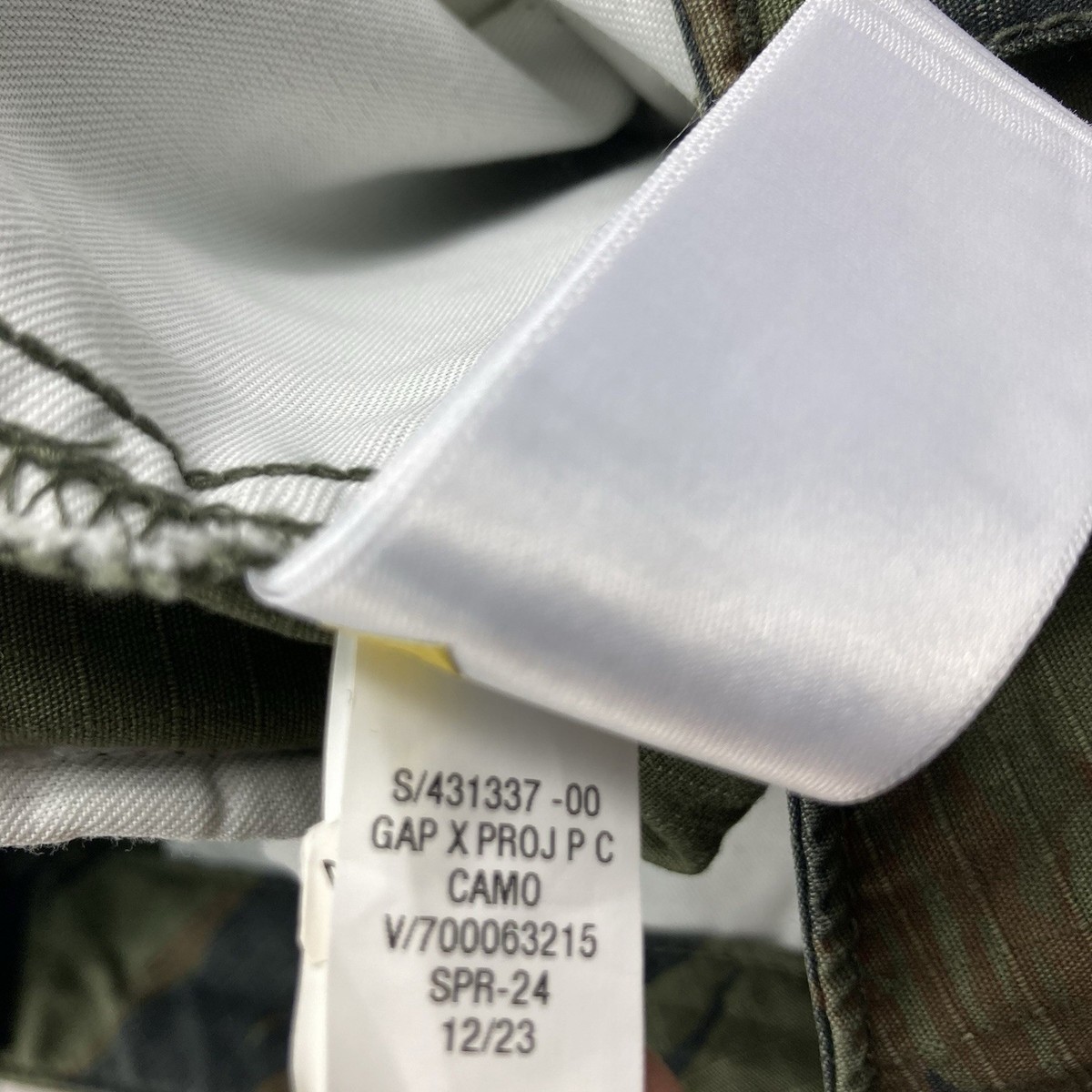 GAP Palace Tiger Stripe Camo Cargo Pants Men 30x30 Green Military