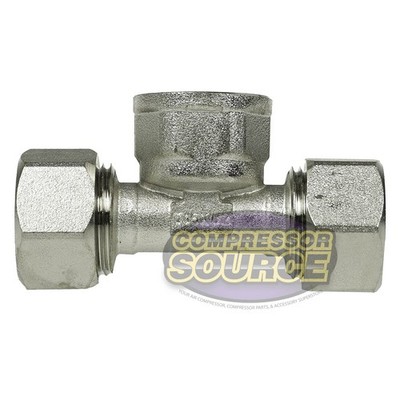Rapidair Maxline 1/2'' Reducing Tee 1/2'' Female NPT Inlet 1/2'' x 1/2'' M8019