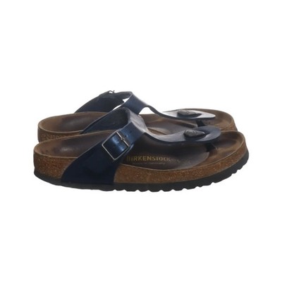 Birkenstock, Flip Flops, Größe: 36, Leder, Blau, Damen #qOA