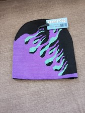 Beanie Hat Cap Plain Knit Ski Skully Cuff Winter Warm Slouchy Men Women Purple