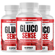 GlucoSense Supplement for Glucose Control  Healthy Blood Levels - 3 Bottles