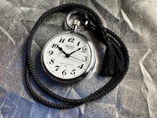 Seiko Final Model 6310 17 Jewel Hand-Wound Railway Pocket Watch Used