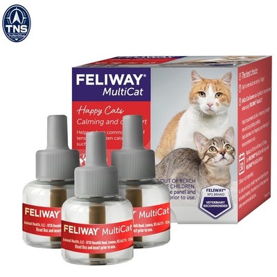 MultiCat Cat Calming Pheromone Diffuser Refill 3 Pack for Multi Cat Homes