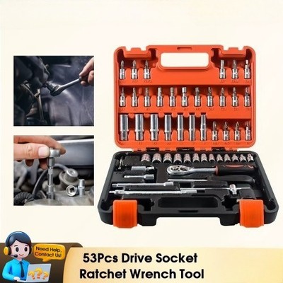  1/4-Zoll Auto Mechaniker Tool Kit Ratsche Drehmomentschlüssel Combo Auto 