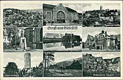 Ansichtskarte Nordrhein-Westfalen (b178c) Bielefeld 9 Ansichten unbekannt:
