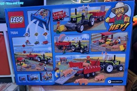 LEGO 7684 City: Pig Farm & Tractor - New Sealed Retired Town Barn Animal