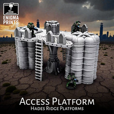 Access Platform - 28mm 3d Printed Industrial Gothic Tabletop Wargaming Terrain