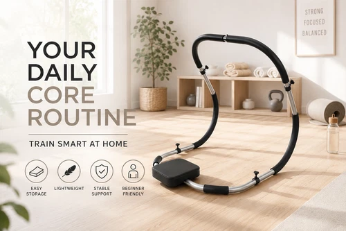 Ab Roller Sit Up Crunch Core Trainer With Padded Headrest Fitness Exercise Gym - Picture 24 of 31