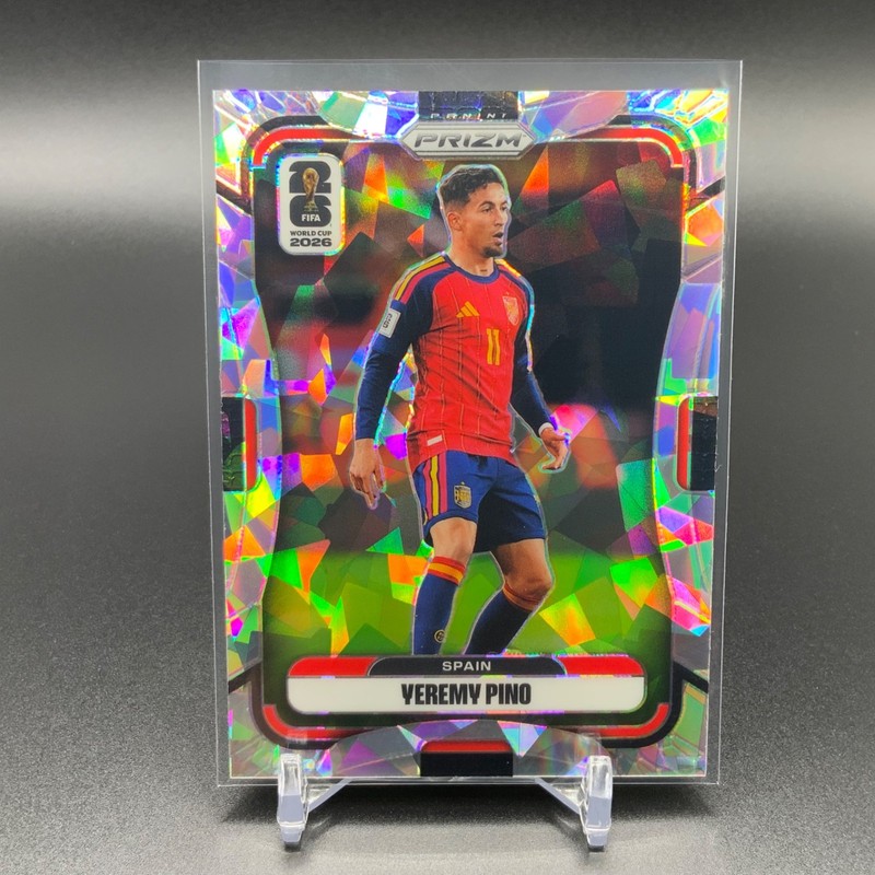 2026 Panini Prizm World Cup #79 Yeremy Pino Cracked Ice /23 Spain IYC6158