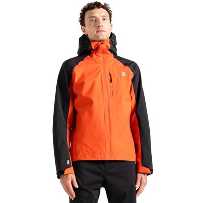Dare 2b Mens Torrek Hooded Waterproof Walking Jacket - Cinnamon/Black - XXXL