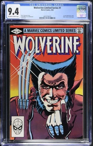 Wolverine Limited Series #1 CGC 9.4 (1982) Marvel Comics