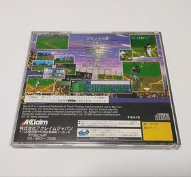 Frank Thomas Big Hurt Baseball Sega Saturn Game Tested Working Used NTSC-J Japan