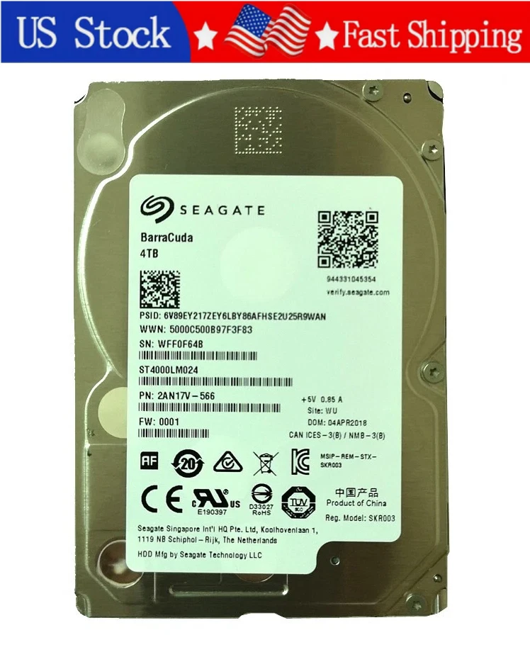 Seagate 4TB Storage Capacity Hard Drives (HDD, SSD & NAS) for sale