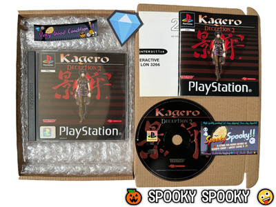 Kagero Deception 2 PS1 - UK PAL sehr guter Zustand CIB mit Reg & Natural Disc - Tracked