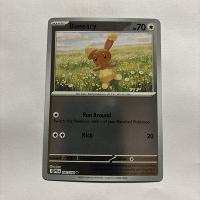 Buneary 083/094 Common Phantasmal Flames Pokemon Reverse Holo Near Mint