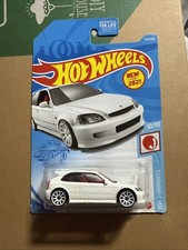 Hot Wheels '99 Honda Civic Type R EK9 White #214 214/250 2021 HW J-Imports 10/10