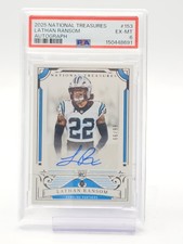 LATHAN RANSOM 2025 NATIONAL TREASURES ROOKIE AUTO /99 #153 PANTHERS PSA 6 Q1829