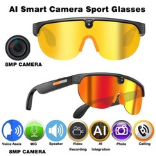 AI Smart Glasses with Camera Bluetooth Open-Ear Audio and translate