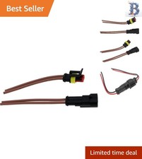 Durable 2 Wire Male/Female Pigtail Connector - Quick Disconnect Design