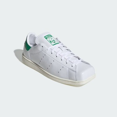 adidas Originals STAN SMITH SQ KI5230 Cloud White / Green / Off White Square-toe