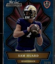 2021 Wild Card Alumination NIL #ANBC-72 Sam Huard Blue #/99