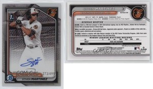 2024 Bowman Chrome Prospect Auto Refractor /499 Stiven Martinez #CPA-SM Auto