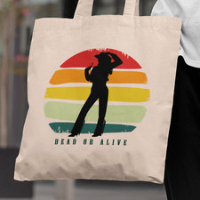 Dead Or Alive Tote Bag - Line Dancin Tap Dance Retro Vintage Doodle Gift Present