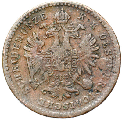 Austria-Austria-Franz Joseph I. - Coin - 1 Kreuzer 1860 V - Venice