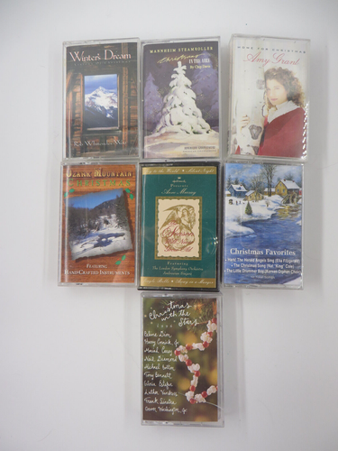 Lot 7 Christmas Music Cassette Tapes Anne Murray Amy Grant Mannheim Steamroller