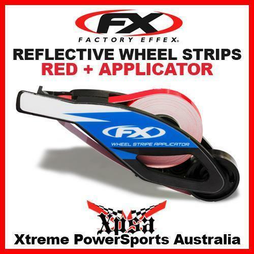 FACTORY EFFEX FX REFLECTIVE WHEEL STRIPS RED + APPLICATOR HONDA CR CRF ...