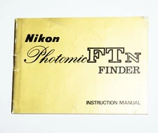 Nikon Photomic FTn Finder Manual In English.  Rare and Excellent+