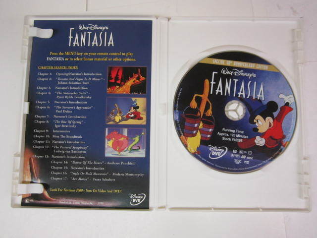WALT DISNEY'S - Fantasia (DVD, 2000, Restored Full-Length Version