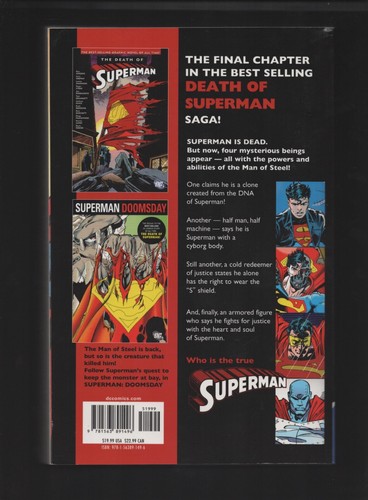 DC Comics Superman: The Return Of Superman 1993 Comic Book Graphic Novel - Picture 2 of 2
